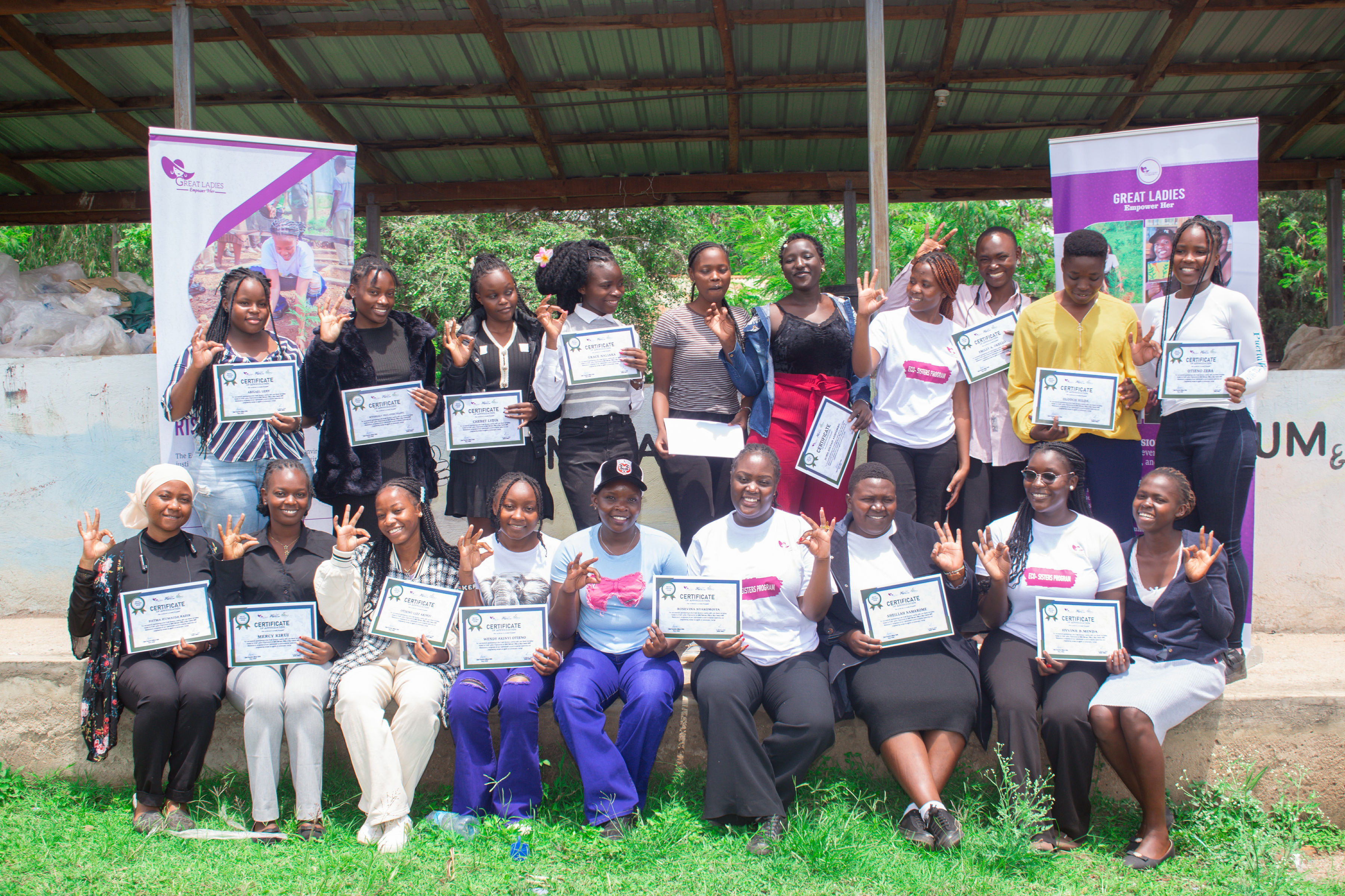 Great Ladies team engaging young women during an event